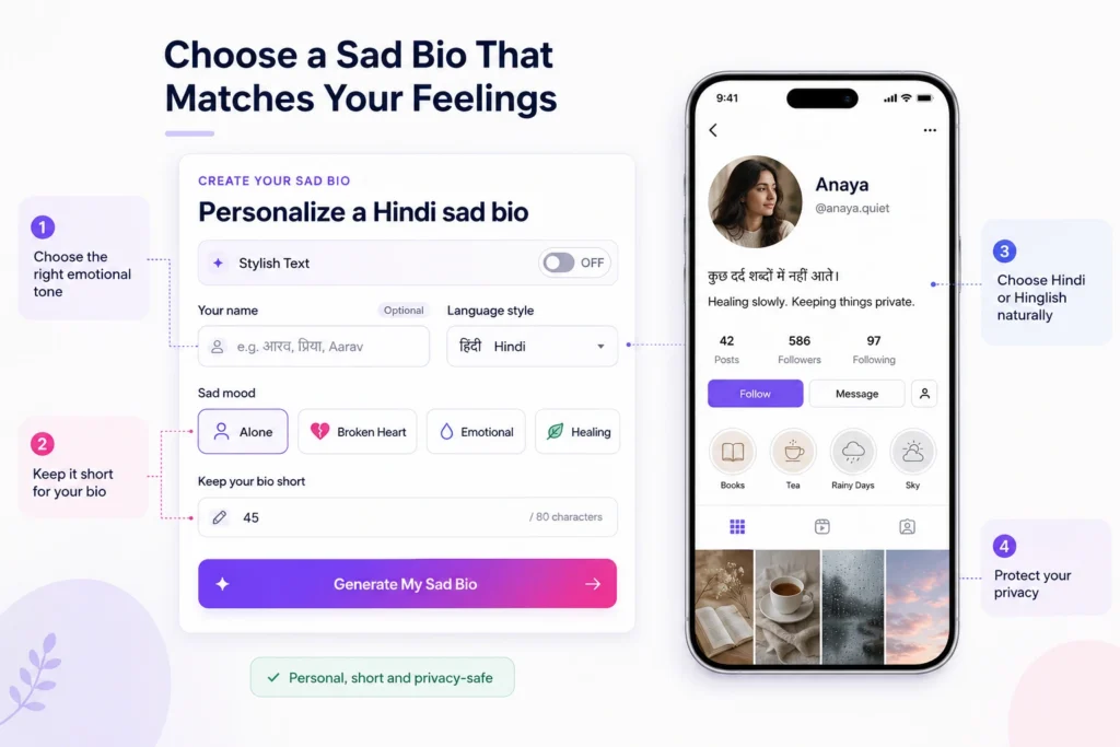 How to Choose a Sad Bio That Matches Your Feelings