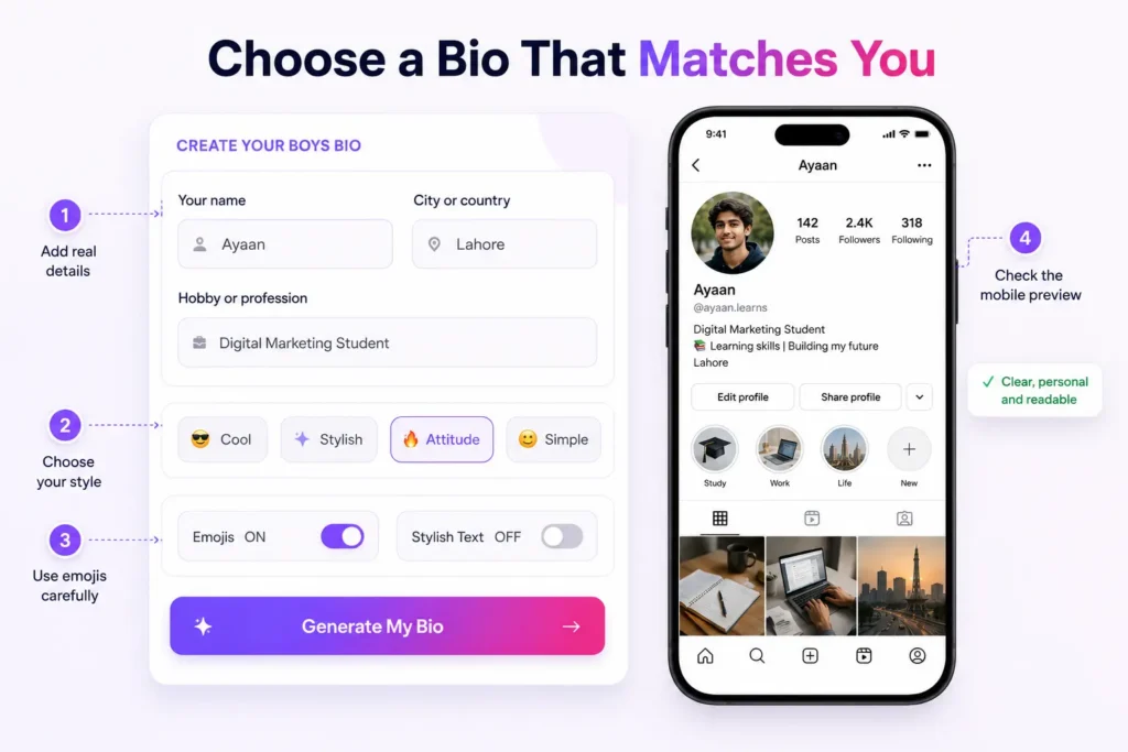 How to Choose the Best Instagram Bio for Boys