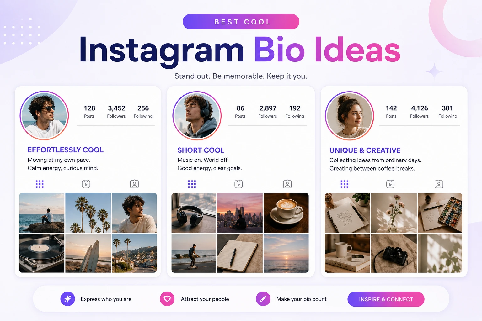 Cool Bio for Instagram: