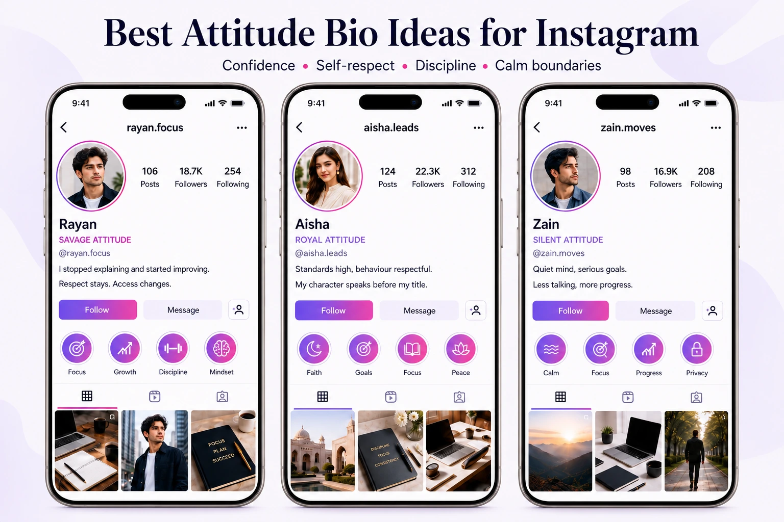 Attitude Bio for Instagram