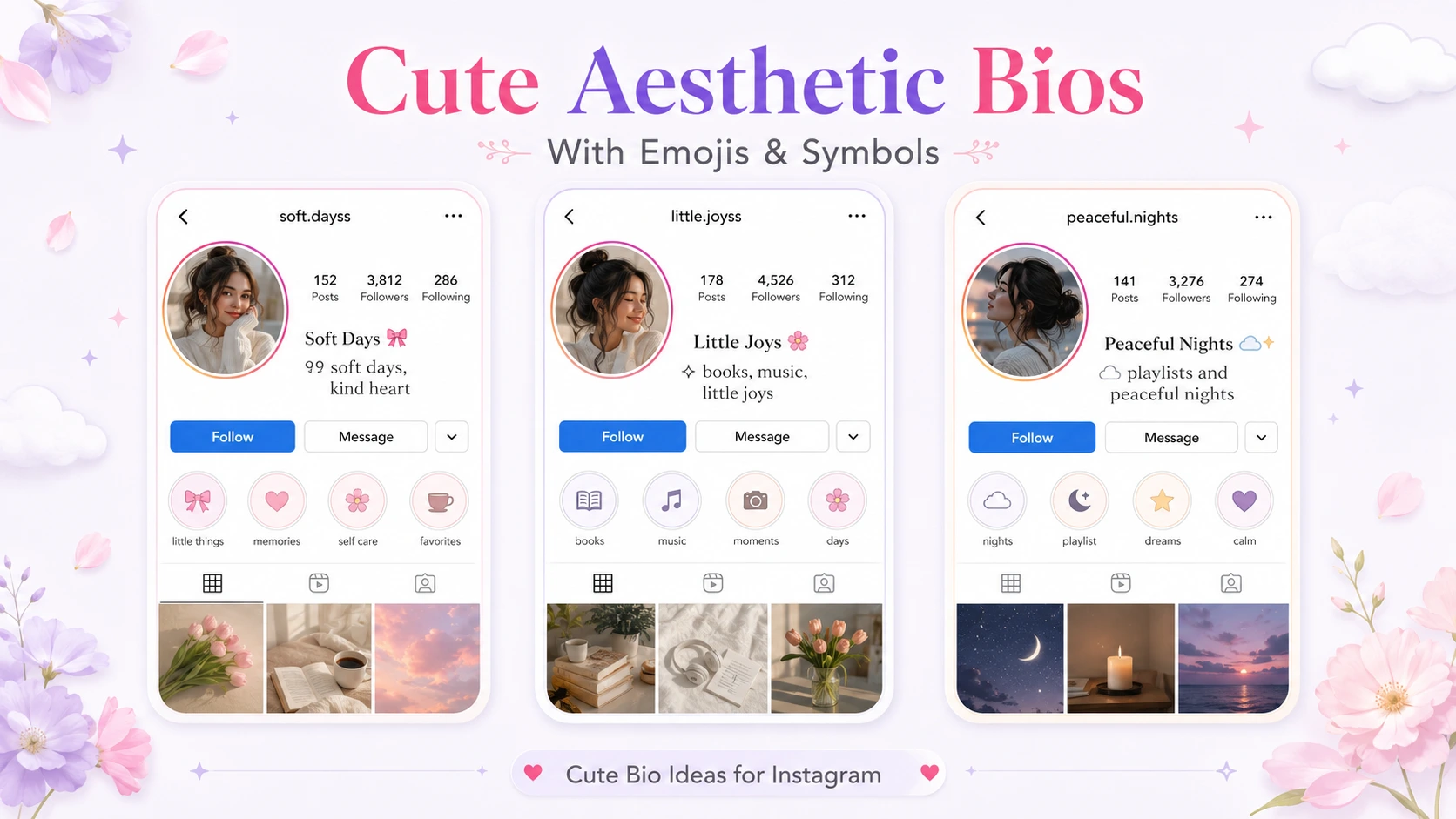 Cute Aesthetic Bios